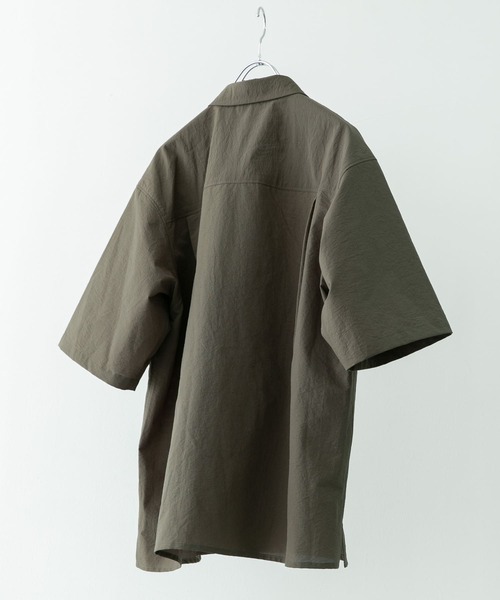 「EKAL」 半袖シャツ LARGE ネイビー メンズ_画像3