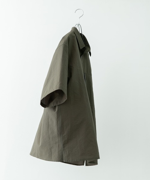 「EKAL」 半袖シャツ LARGE ネイビー メンズ_画像4