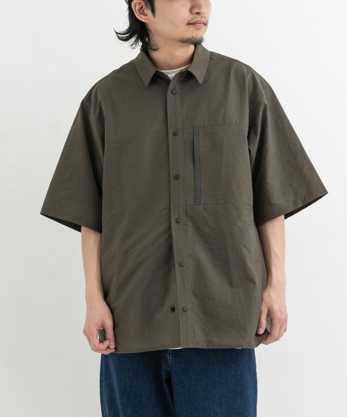 「EKAL」 半袖シャツ LARGE ネイビー メンズ_画像5