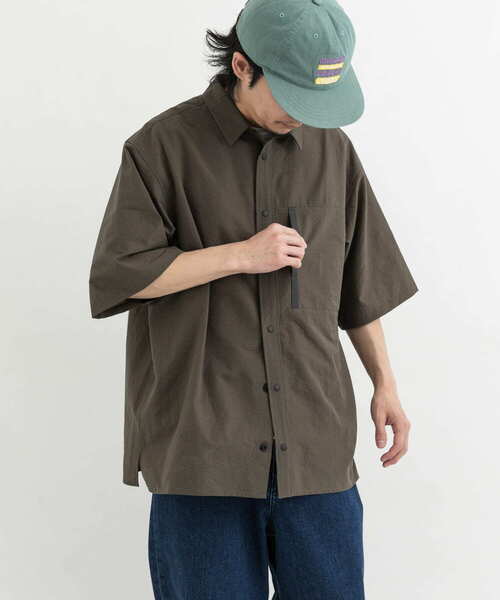 「EKAL」 半袖シャツ LARGE ネイビー メンズ_画像6