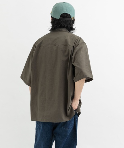 「EKAL」 半袖シャツ LARGE ネイビー メンズ_画像8