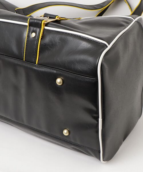 難あり ユーロヴィンテージ フランス製adidas ボストンレザーバッグ 黒/白 激渋 80s vintage adidas レザー調 ボストンバック】 - メルカリ