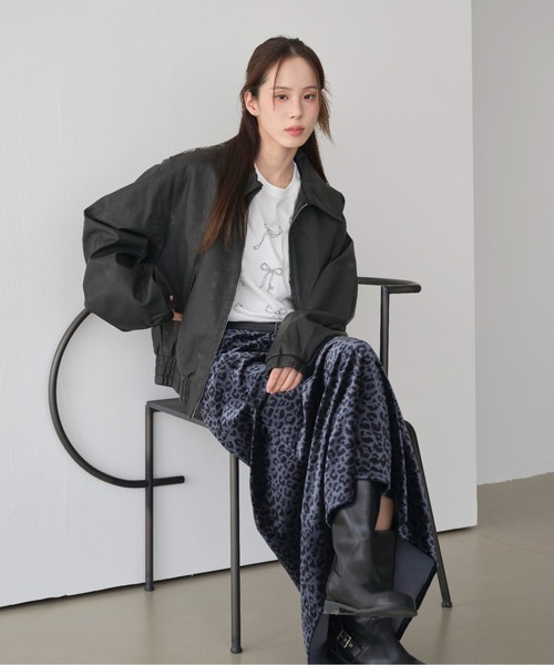 「UNE MANSION」 ブルゾン FREE ブラウン レディース_画像9