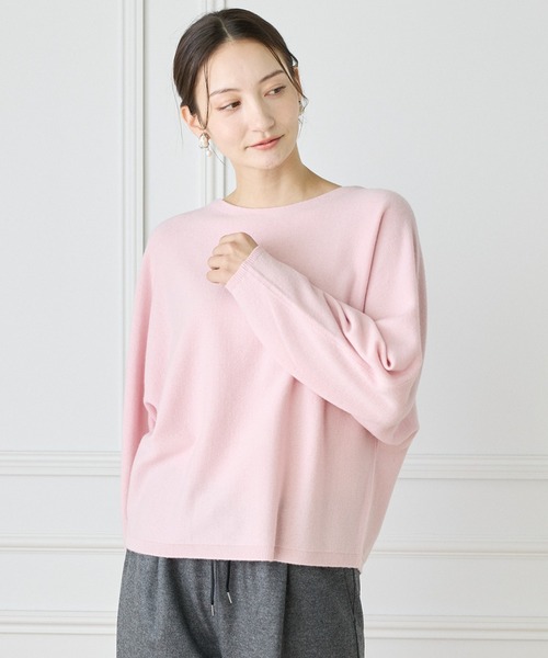 INED（イネド） ニット セーター 「WEB限定カラー」カシミヤ混ドルマン