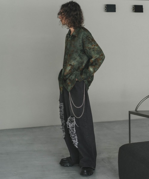 「Shoowtime」 デニムパンツ SMALL ブルー メンズ_画像7