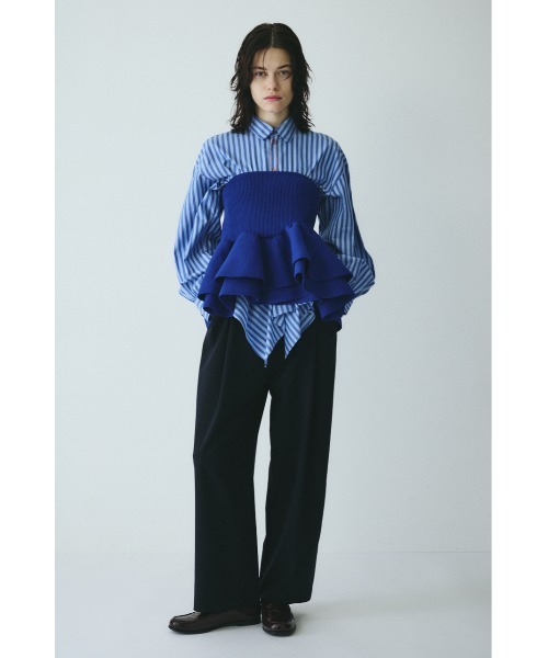 HeRIN.CYE チューブトップ ベアトップ Frill hem bustier フリルヘム