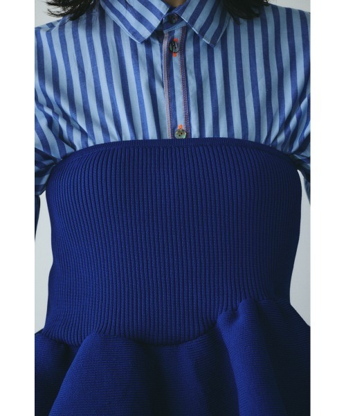 HeRIN.CYE チューブトップ ベアトップ Frill hem bustier フリルヘム