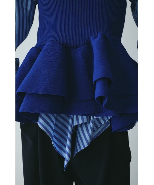 HeRIN.CYE チューブトップ ベアトップ Frill hem bustier フリルヘム