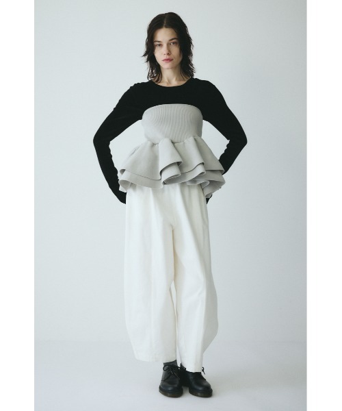 HeRIN.CYE チューブトップ ベアトップ Frill hem bustier フリルヘム