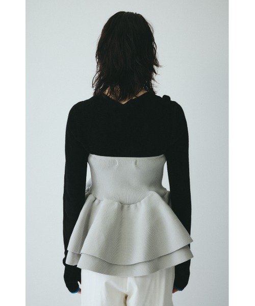 HeRIN.CYE チューブトップ ベアトップ Frill hem bustier フリルヘム