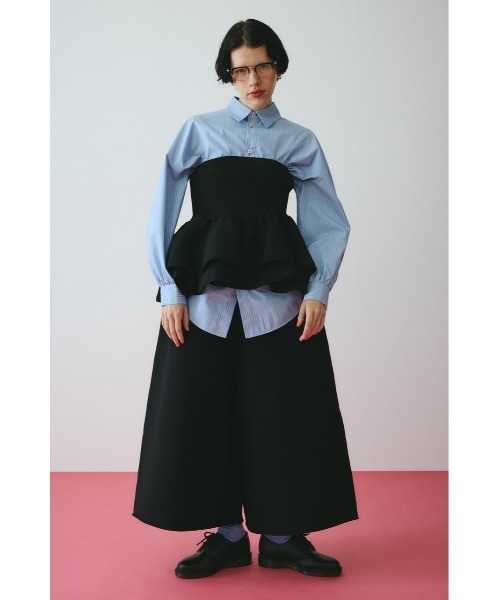 HeRIN.CYE チューブトップ ベアトップ Frill hem bustier フリルヘム