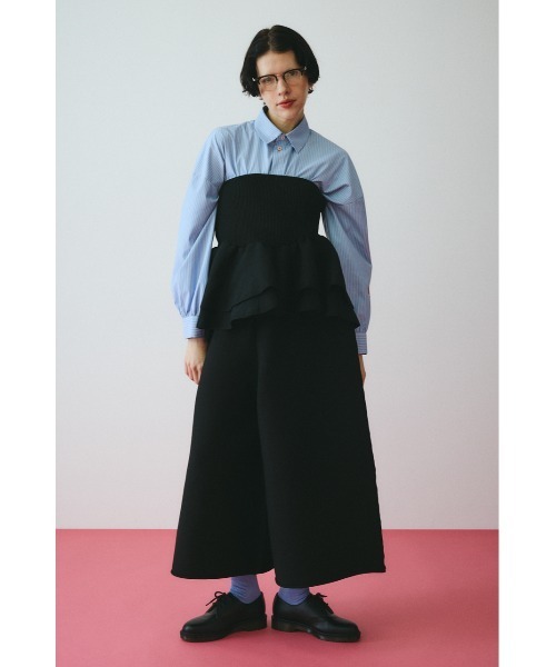 HeRIN.CYE チューブトップ ベアトップ Frill hem bustier フリルヘム