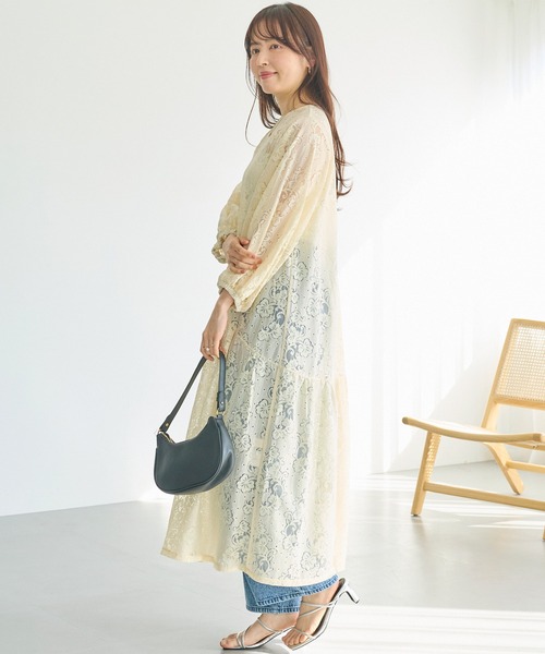 LAVEANGE（ラビアンジェ） ワンピース 「洗える」総レースワンピース