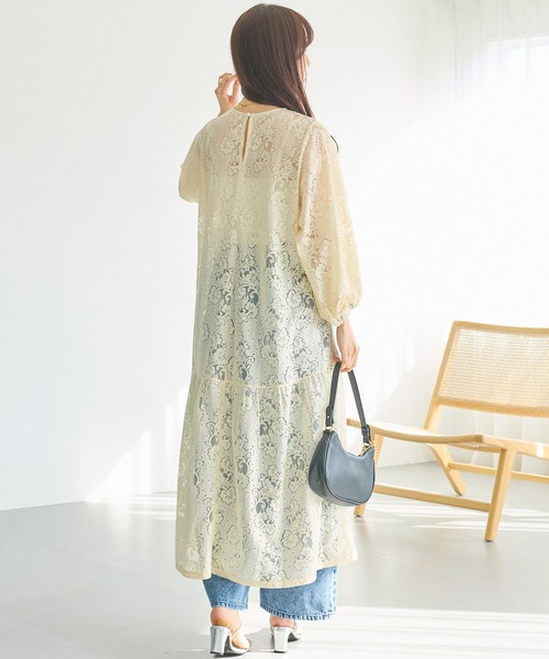LAVEANGE（ラビアンジェ） ワンピース 「洗える」総レースワンピース