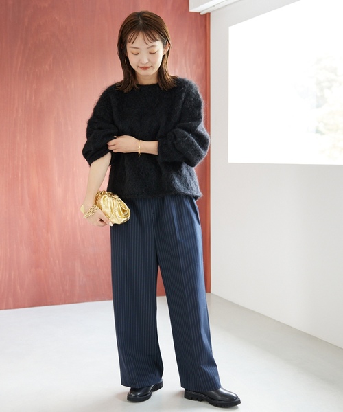 「SLOBE IENA」 長袖ニット FREE ピンク レディース_画像2