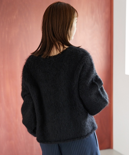 「SLOBE IENA」 長袖ニット FREE ピンク レディース_画像4