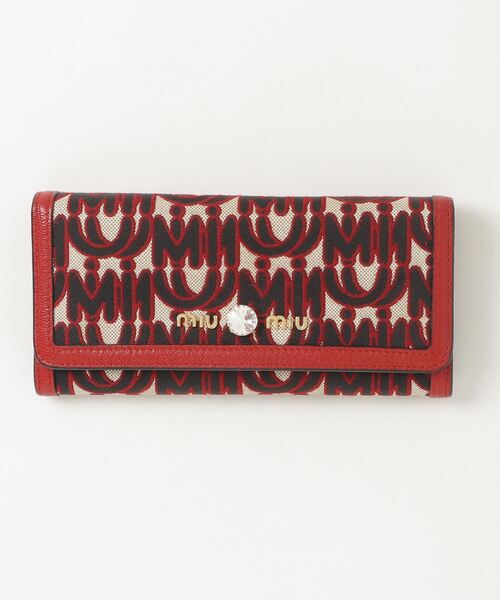miu miu（ミュウミュウ） 財布 - レッド レディース : ZOZOTOWN Yahoo