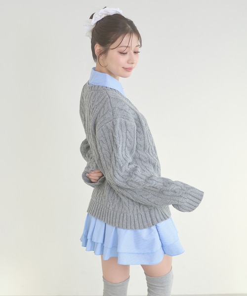 美品 ケープドッキングシャツ♡ ケープドッキングセットアップ | axes femme 公式オンラインショップ