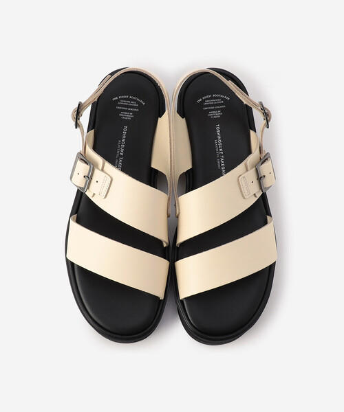 「BEAUTIFUL SHOES」 フラットサンダル 23.5 オフホワイト レディース_画像8