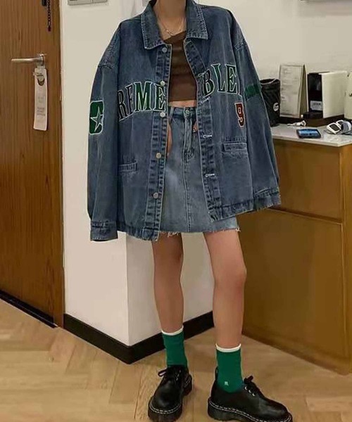 「meJane」 デニムジャケット FREE ブルー レディース_画像2