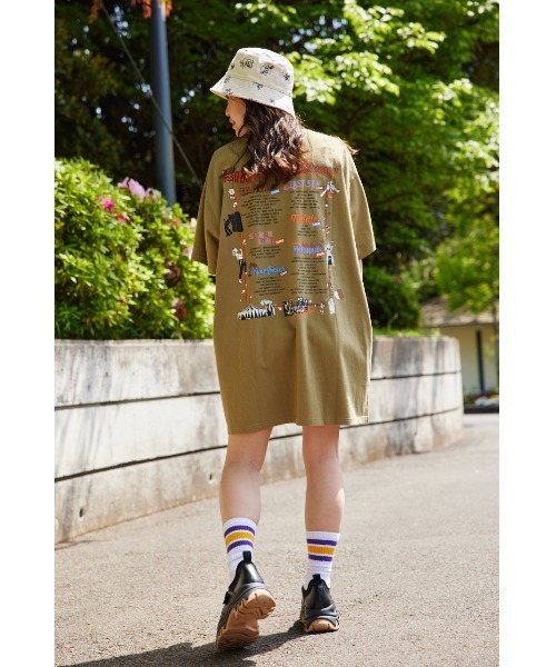 「RODEO CROWNS WIDE BOWL」 半袖ワンピース FREE ピンク レディース_画像6