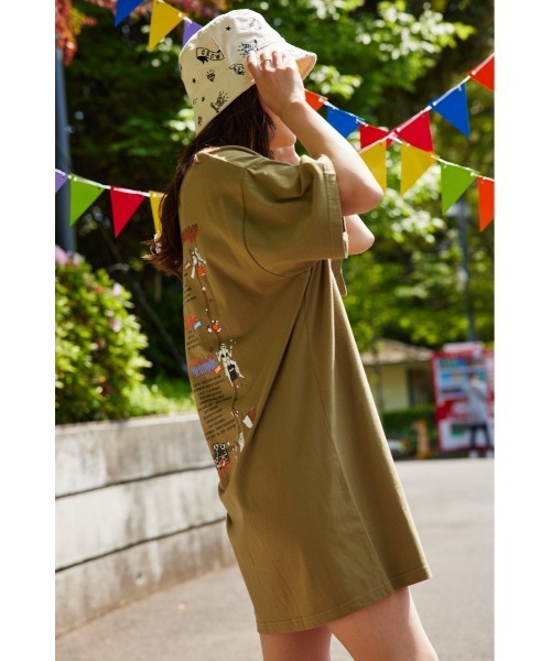 「RODEO CROWNS WIDE BOWL」 半袖ワンピース FREE ピンク レディース_画像8