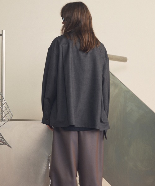 メゾンスペシャル 24AW シャツ コーデュロイ 長袖 F グレー MAISON SPECIAL（メゾンスペシャル） シャツ メンズ レディース