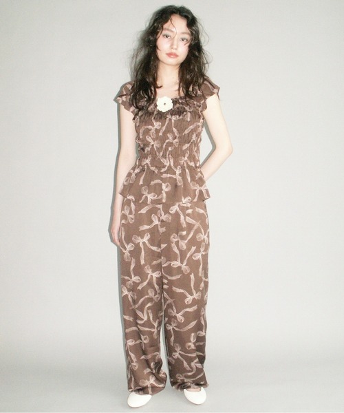 musubore（ムスボレ） パンツ relax print pants / リラックスパンツ