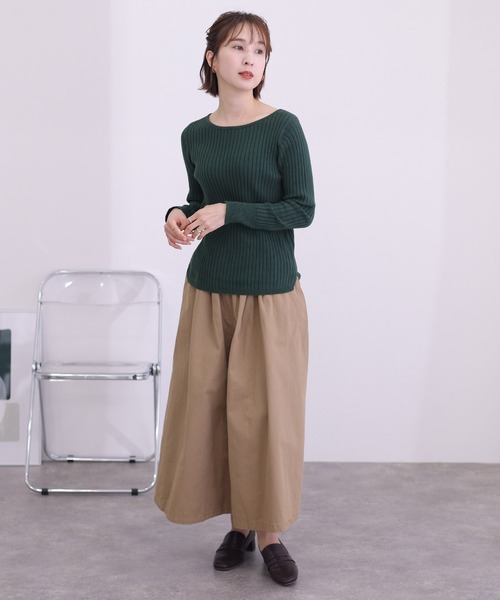 「ElegChic」 「LARU」長袖ニット X-LARGE ブラック レディース_画像9
