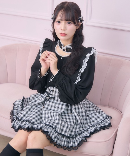 ROJITA（ロジータ） スカート レースアップ裾フリルスカパン