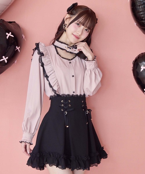 ROJITA（ロジータ） スカート レースアップ裾フリルスカパン