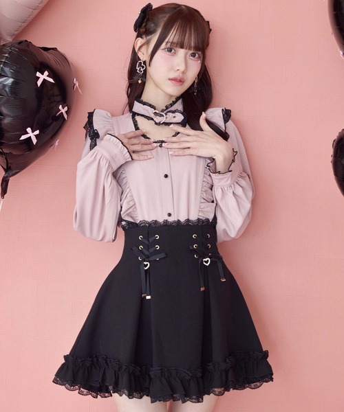 ROJITA（ロジータ） スカート レースアップ裾フリルスカパン