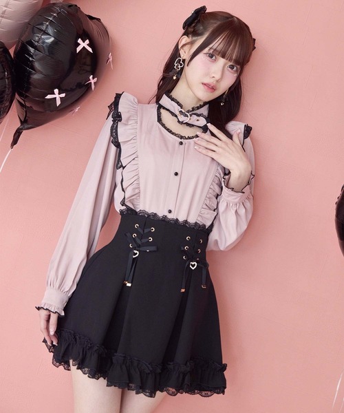 ROJITA（ロジータ） スカート レースアップ裾フリルスカパン