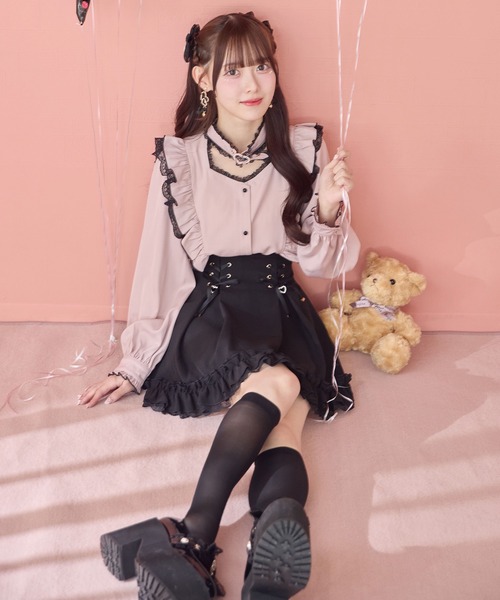 ROJITA（ロジータ） スカート レースアップ裾フリルスカパン