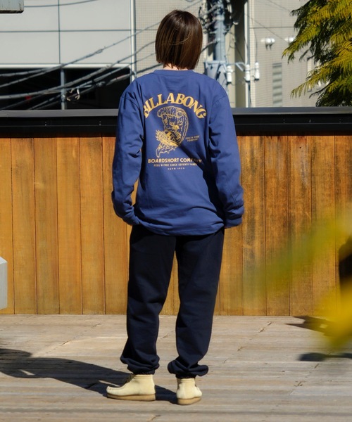 「BILLABONG」 長袖Tシャツ MEDIUM クリーム メンズ_画像3