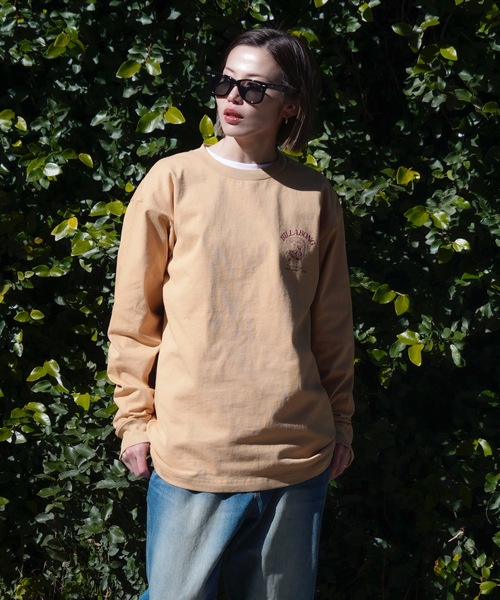 「BILLABONG」 長袖Tシャツ MEDIUM クリーム メンズ_画像9