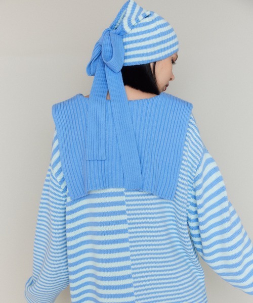 「Candy Stripper」 ニットキャップ FREE ブラック レディース_画像7