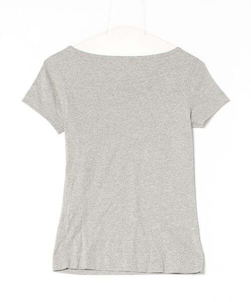 「three dots」 半袖Tシャツ MEDIUM グレー レディース_画像3