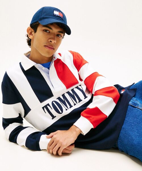 TOMMY JEANS（トミー・ジーンズ） ポロシャツ TJM RLX ARCHIVE RUGBY 