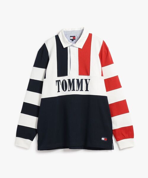 TOMMY JEANS（トミー・ジーンズ） ポロシャツ TJM RLX ARCHIVE RUGBY 