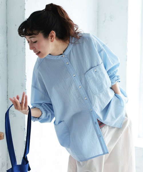 ペペちゃん 青シャツ 白シャツ soulberry（ソウルベリー） ブラウス シャツ 店長がつくった