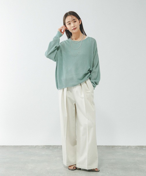 新品未使用⭐︎ドローイングフラワーセパレートタンクトップS GLOBAL WORK（グローバルワーク） タンクトップ ノースリーブ サラサラ