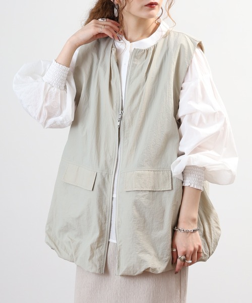 hunch（ハンチ） ベスト ジレ 夏 バルーンシルエットベスト レディース