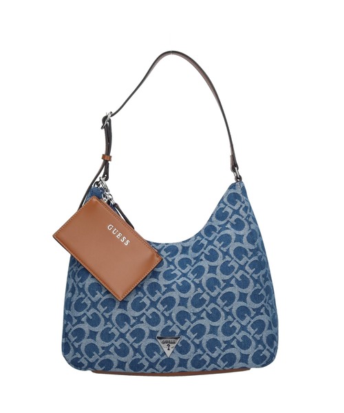 【専用】GUESS ゲス ショルダーバッグ ベージュ/ブルー GUESS（ゲス） ショルダーバッグ バッグ WELLS SHOULDER SATCHEL
