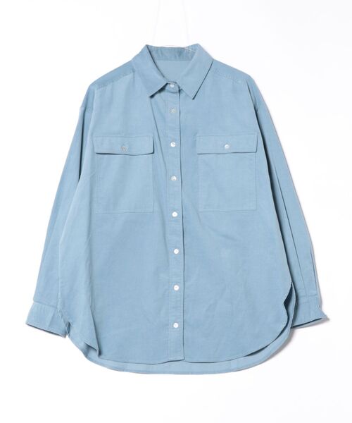 「DOUX ARCHIVES」 長袖シャツ 38 ブルー レディース_画像4