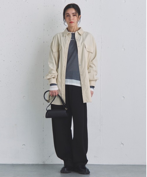 「DOUX ARCHIVES」 長袖シャツ 38 ブルー レディース_画像9