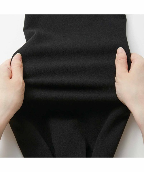 「Live in comfort」 長袖ワンピース X-LARGE ブラック レディース_画像3