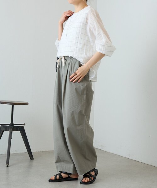 BEARDSLEY（ビアズリー） ブラウス シャツ シアーボーダーシャツTee