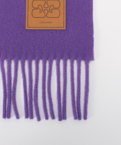 GANNI（ガニー） スカーフ バンダナ Double Face Wool Knit Scarf