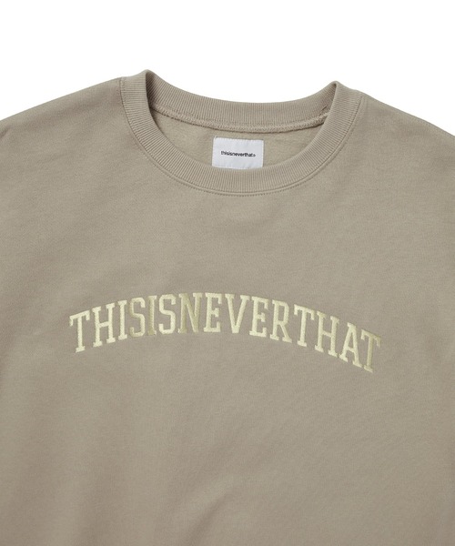 「thisisneverthat」 スウェットカットソー S ベージュ メンズ_画像4